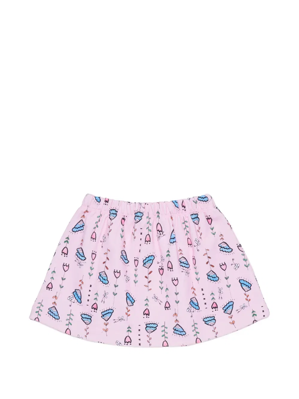 Юбка с цветочным принтом Marni Kids, розовый — фото 2
