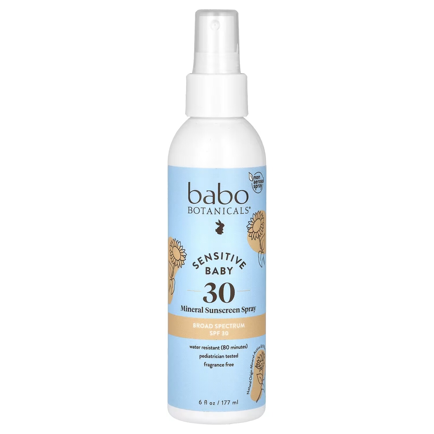 

Солнцезащитный спрей Babo Botanicals Sensitive Baby SPF 30, 177 мл