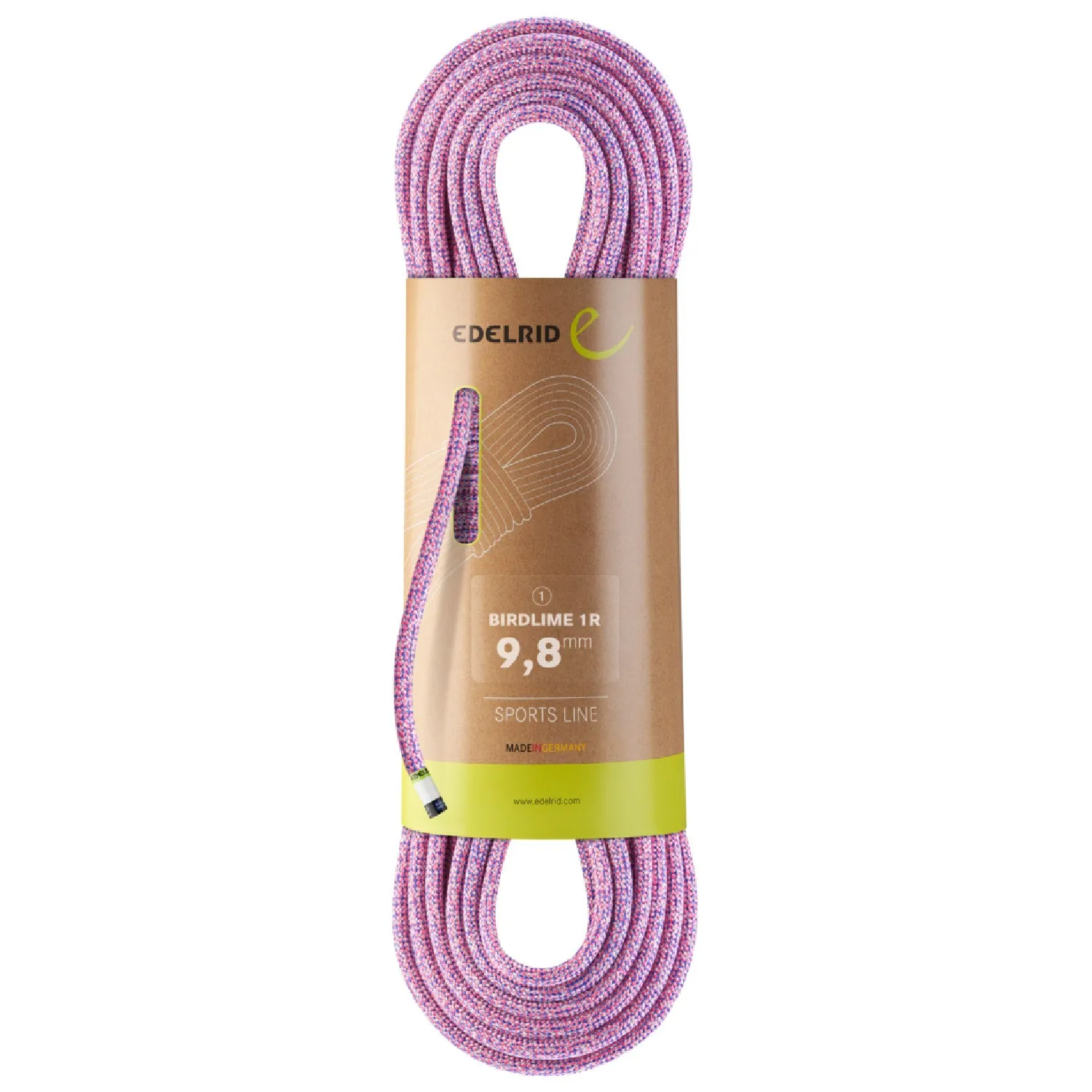 

Недосыхающая веревка Birdlime 1R 9,8 мм x 70 м Edelrid, Pink/Royal