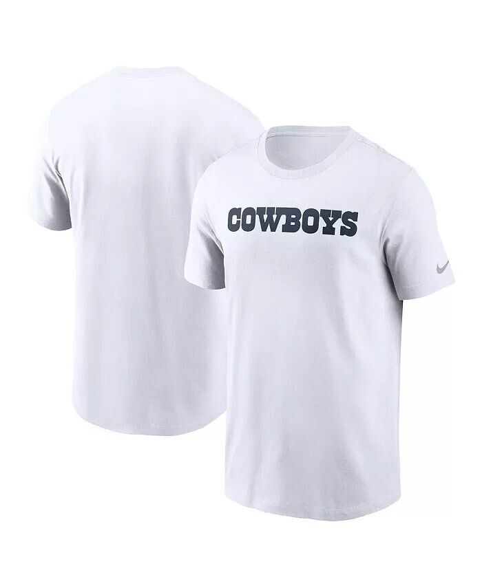 

Мужская белая футболка с надписью Dallas Cowboys Primetime Essential Nike
