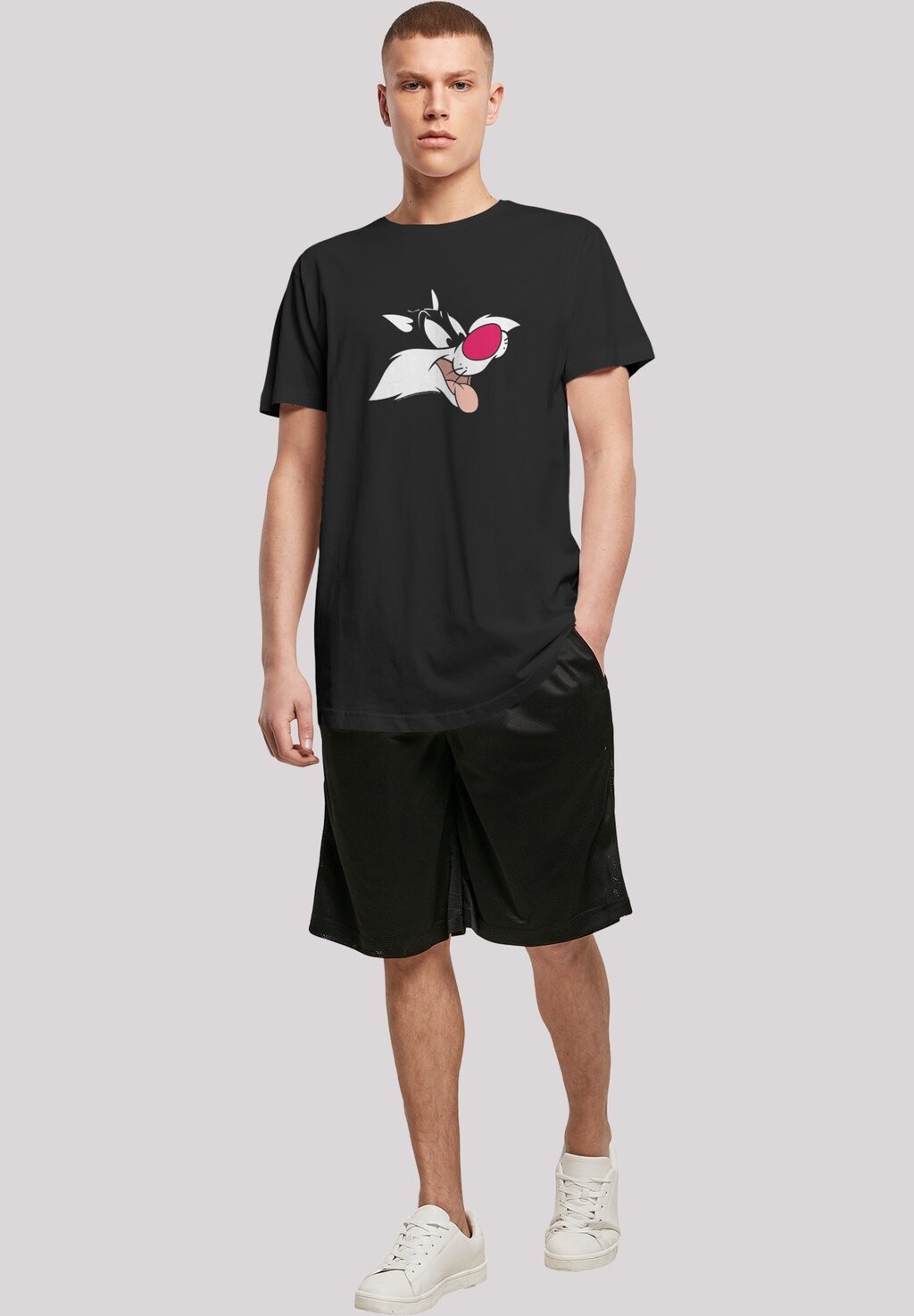 

Футболка с принтом LOONEY TUNES SYLVESTER F4NT4STIC, черный