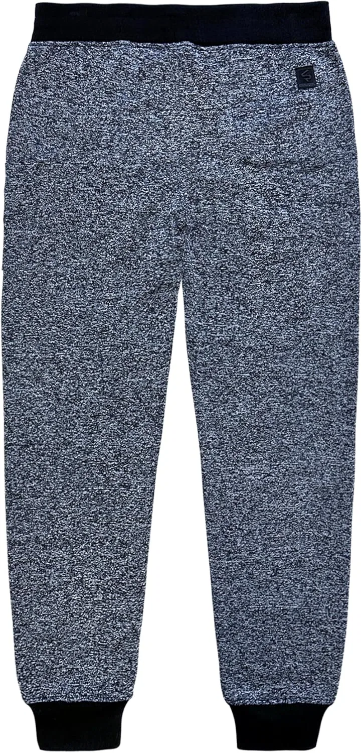 Спортивные брюки Southpole для мальчиков из флиса Active Basic, Marled Grey (Marled Navy (Rubber Logo At Back) — фото 2