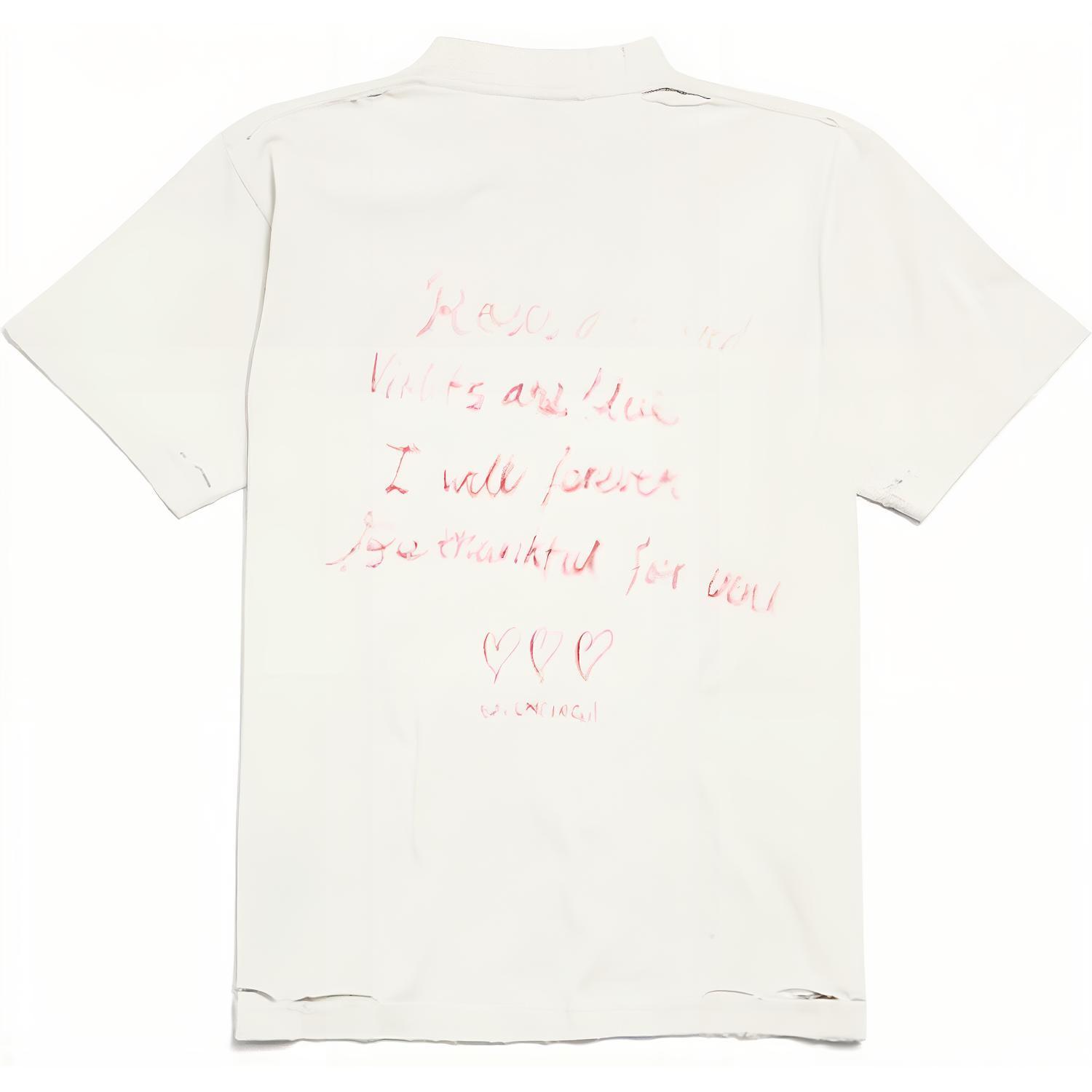 Balenciaga Футболка SS25 Slim Fit Unisex White — фото 3
