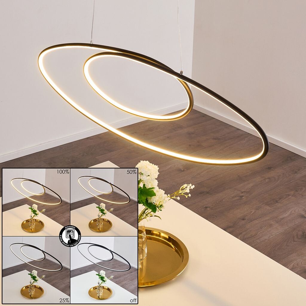 

»Arce« современный светодиодный подвесной светильник из металла/пластика черного/белого цвета. hofstein