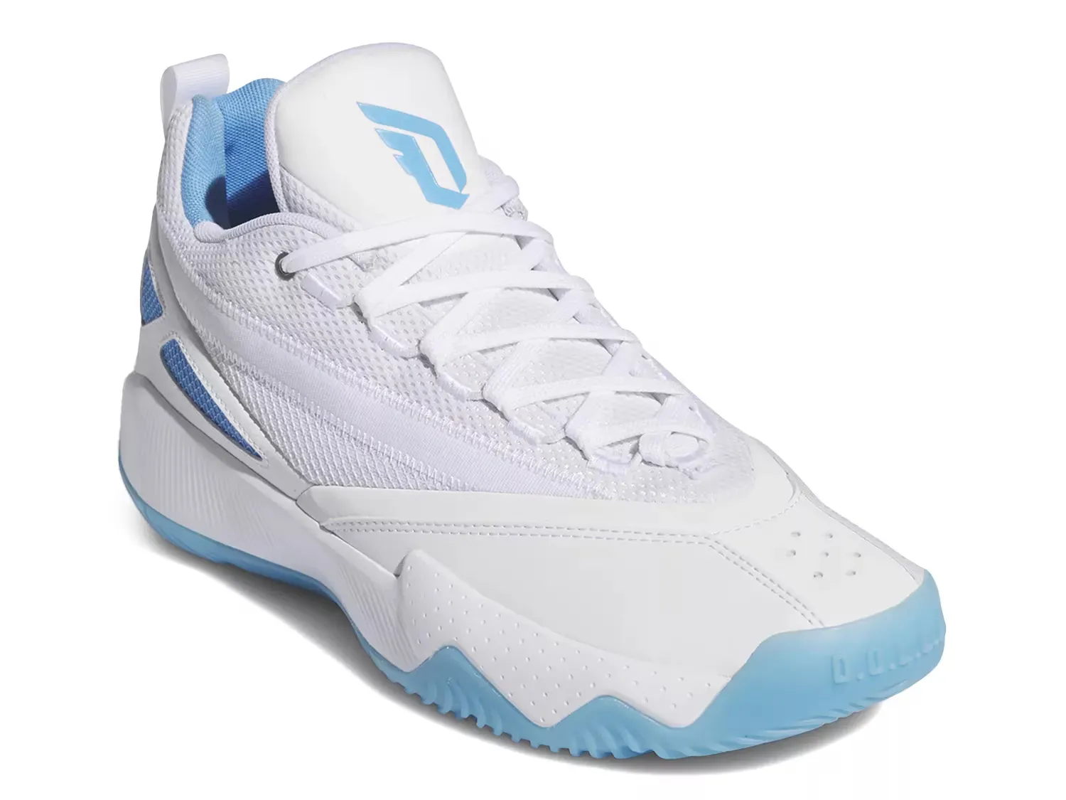 

Кроссовки баскетбольные Dame Certified 2 Low - мужские Adidas, White/Blue