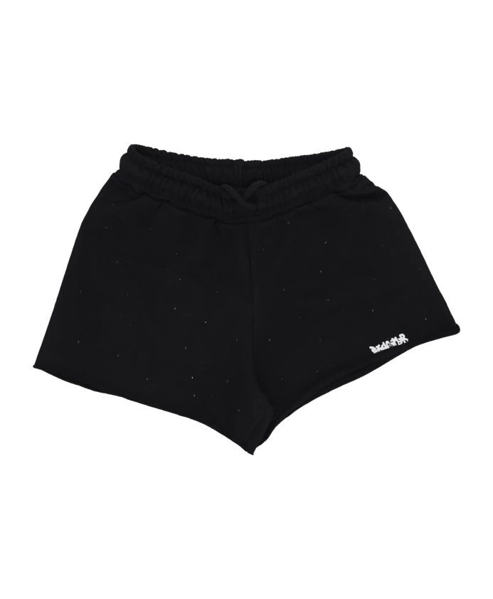 

Черные мини-шорты с логотипом для женщин Disclaimer, черный