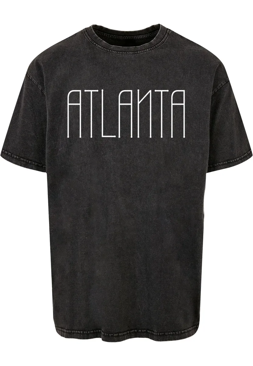 

Футболка Merchcode "Мужская футболка Atlanta X Acid Washed Heavy Oversize " Merchcode", черный