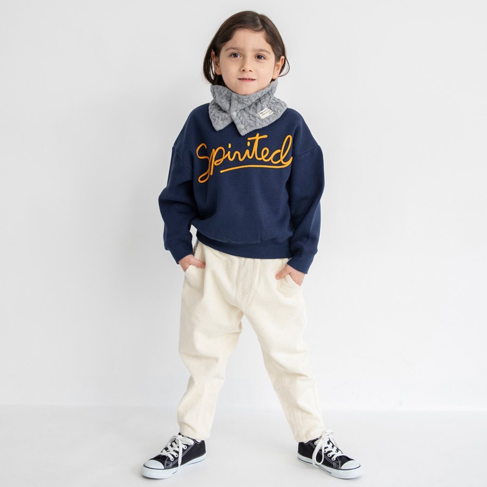Толстовка с флисовой подкладкой и вышивкой вельветом Branshes, Navy blue — фото 3