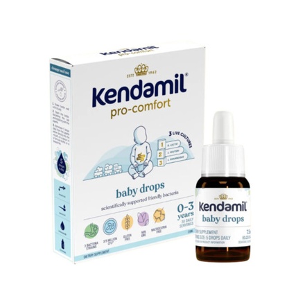 

Капли Endamil Pro-Comfort Baby для поддержки здоровья кишечника с рождения Kendamil