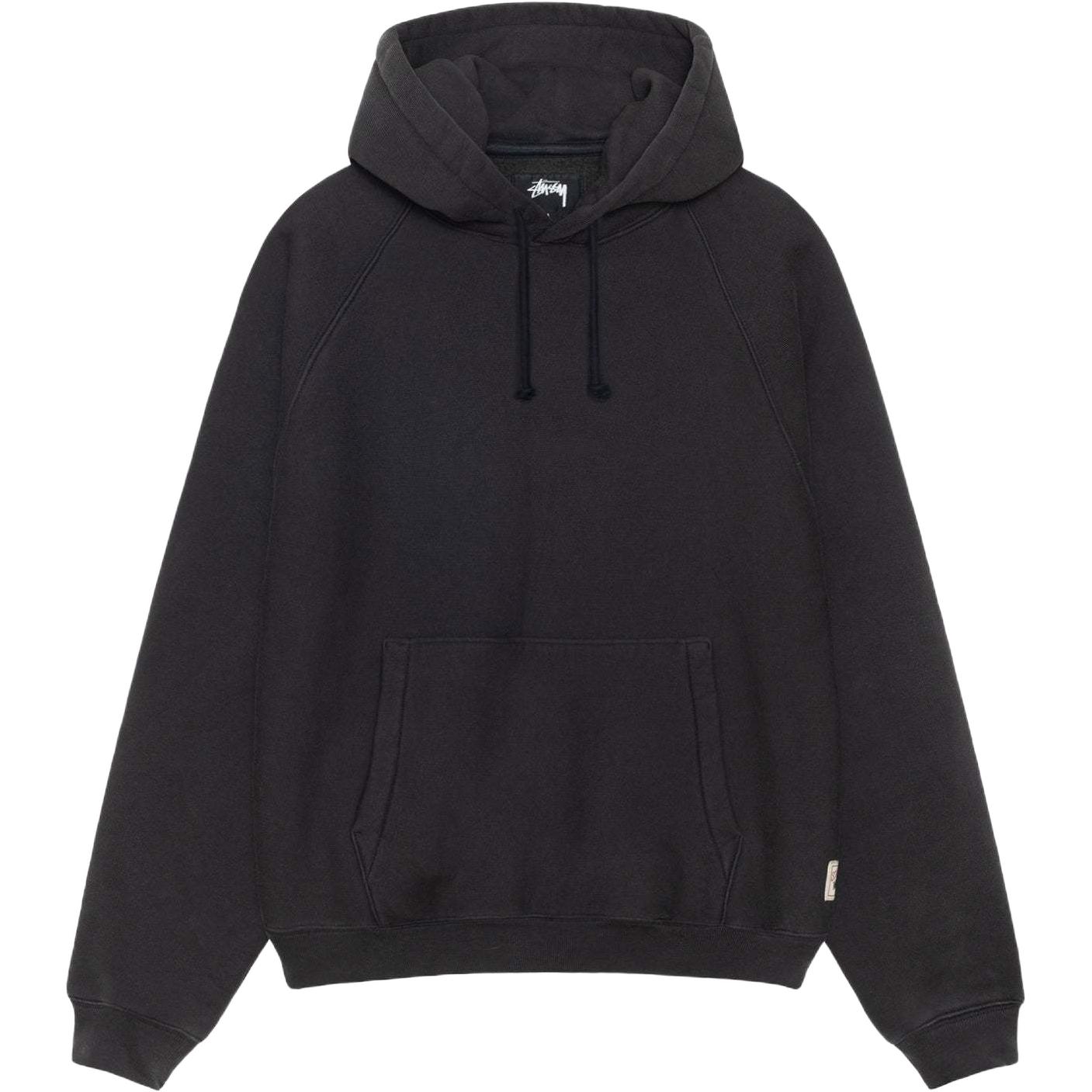 Флисовая худи реглан Stussy, оливковый зеленый — фото 2