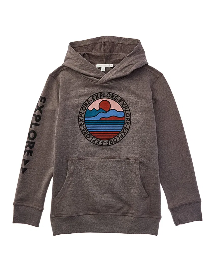 Худи с графическим принтом Threads 4 Thought Explore Outdoor, серый