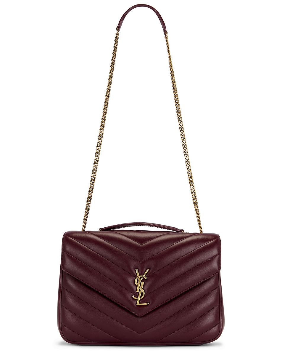 

Сумка Loulou Large с цепочкой Saint Laurent, Light Hot Wine