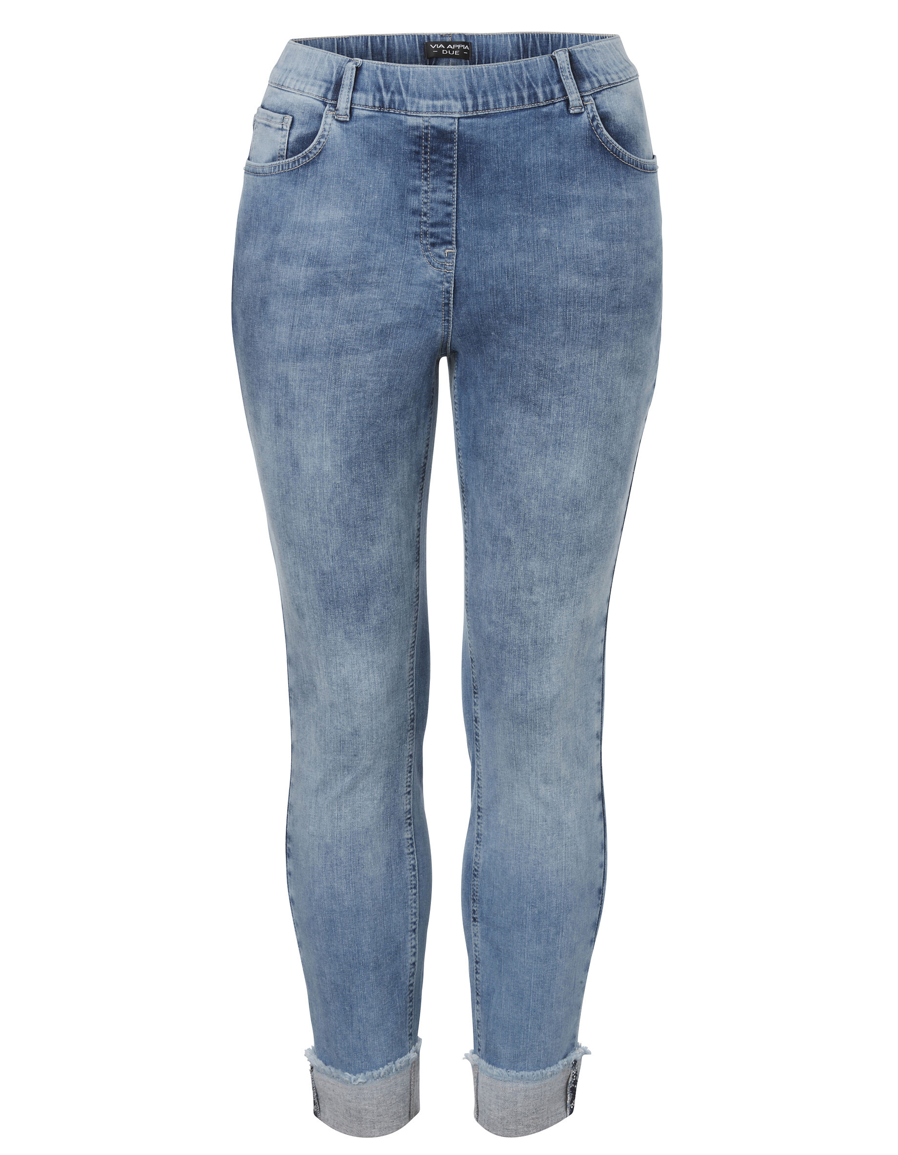 

Джинсы VIA APPIA DUE Hose Modische Schlupf, цвет jeans mittelblau