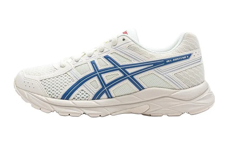 ASICS Gel Contend 4 Physical Fitness Test & Exam Cushioning Breathable низкие детские кроссовки для бега White Blue Unisex