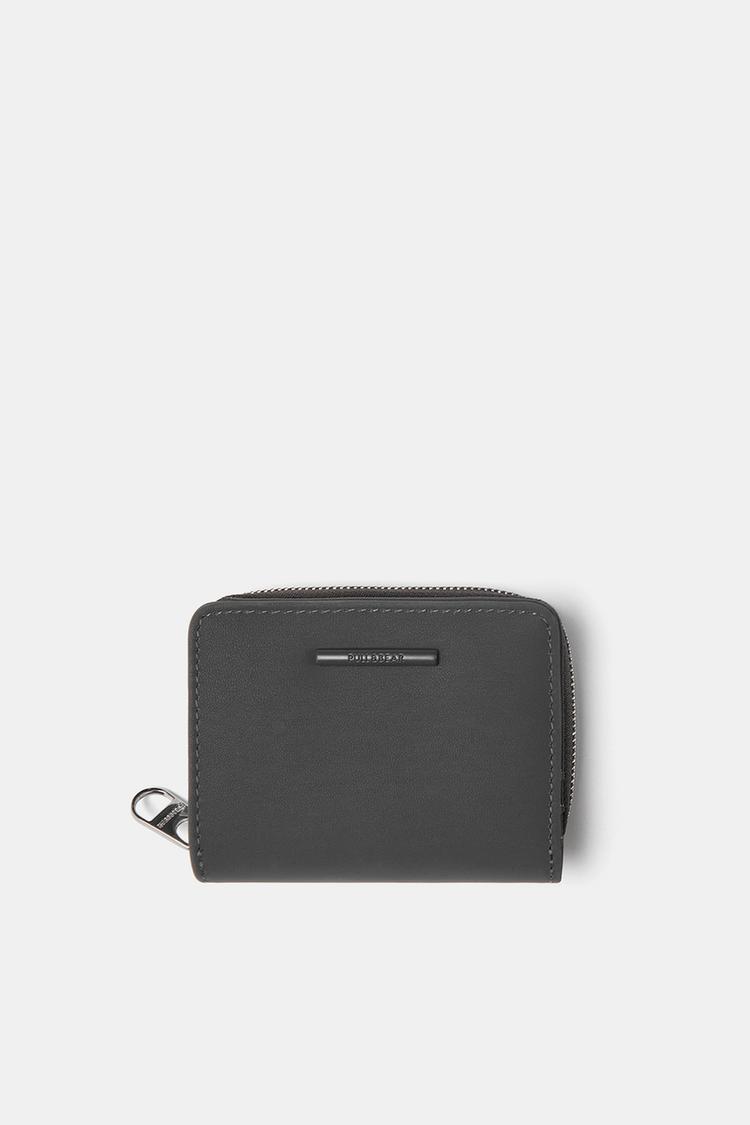 

Прорезиненный кошелек-кошелек Pull And Bear, черный