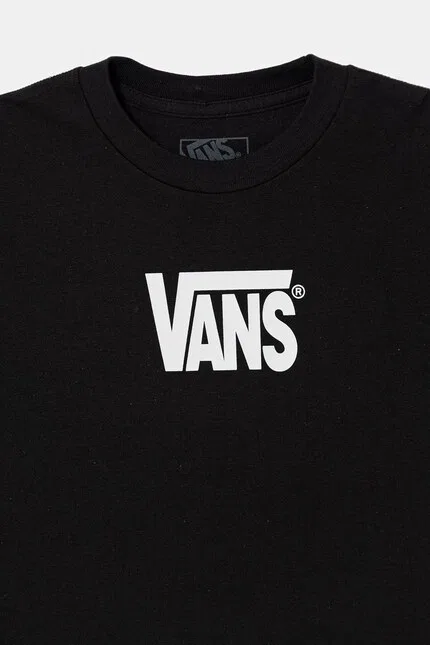 Футболка детская хлопковая Vans, черный — фото 3