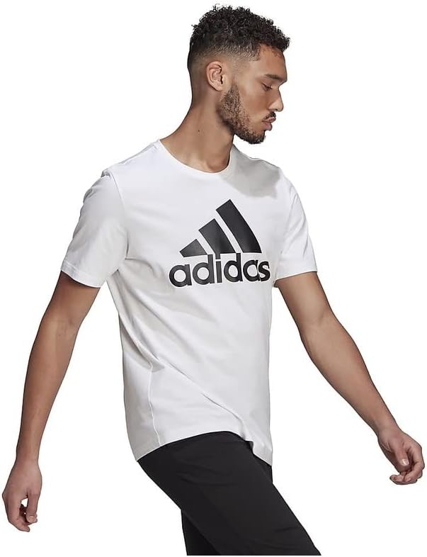 

Футболка Adidas ECQ96 Essentials Single Jersey Big Logo с коротким рукавом, белый/черный