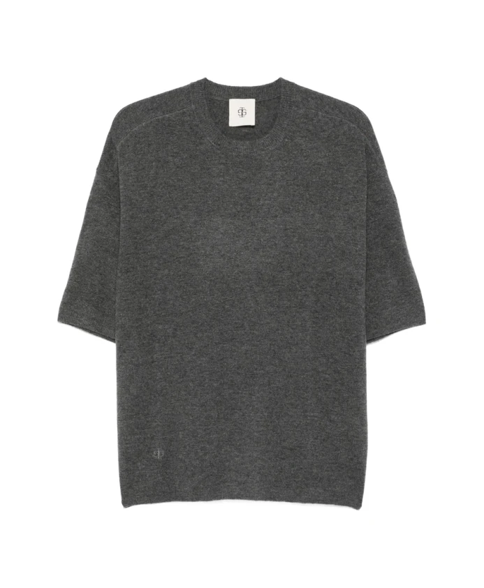 

Серый шерстяно-кашемировый пуловер с круглым вырезом The Garment, серый