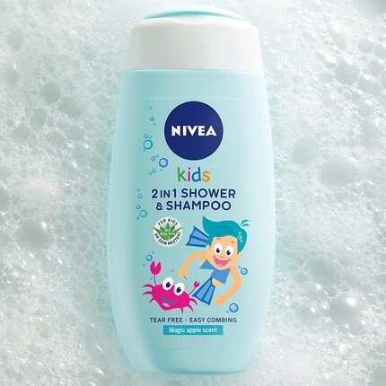NIVEA 2в1 Очищающее средство для тела и волос с ароматом яблока и карамели, 500 мл — фото 3