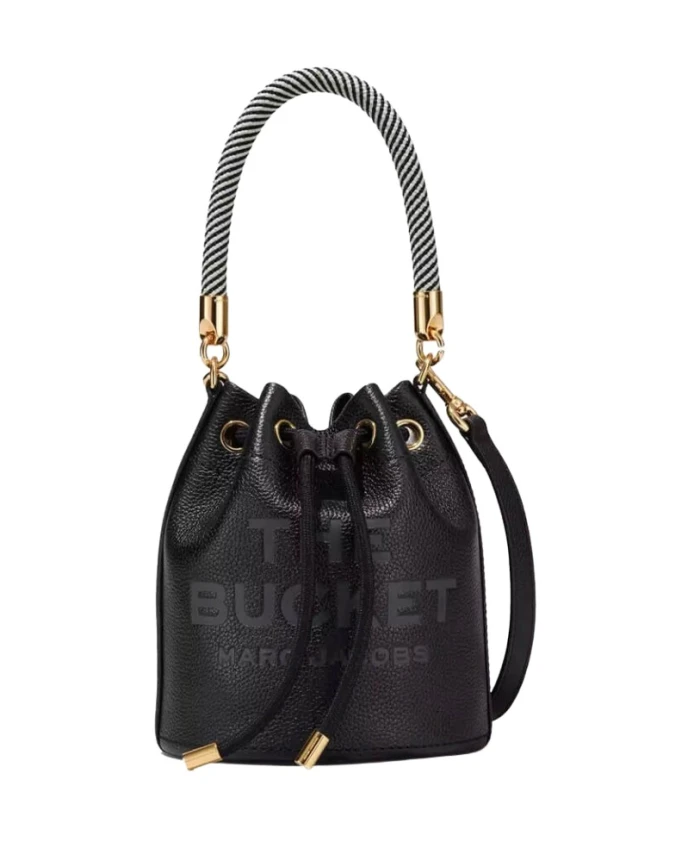 

Кожаная сумка ведро Marc Jacobs, черный