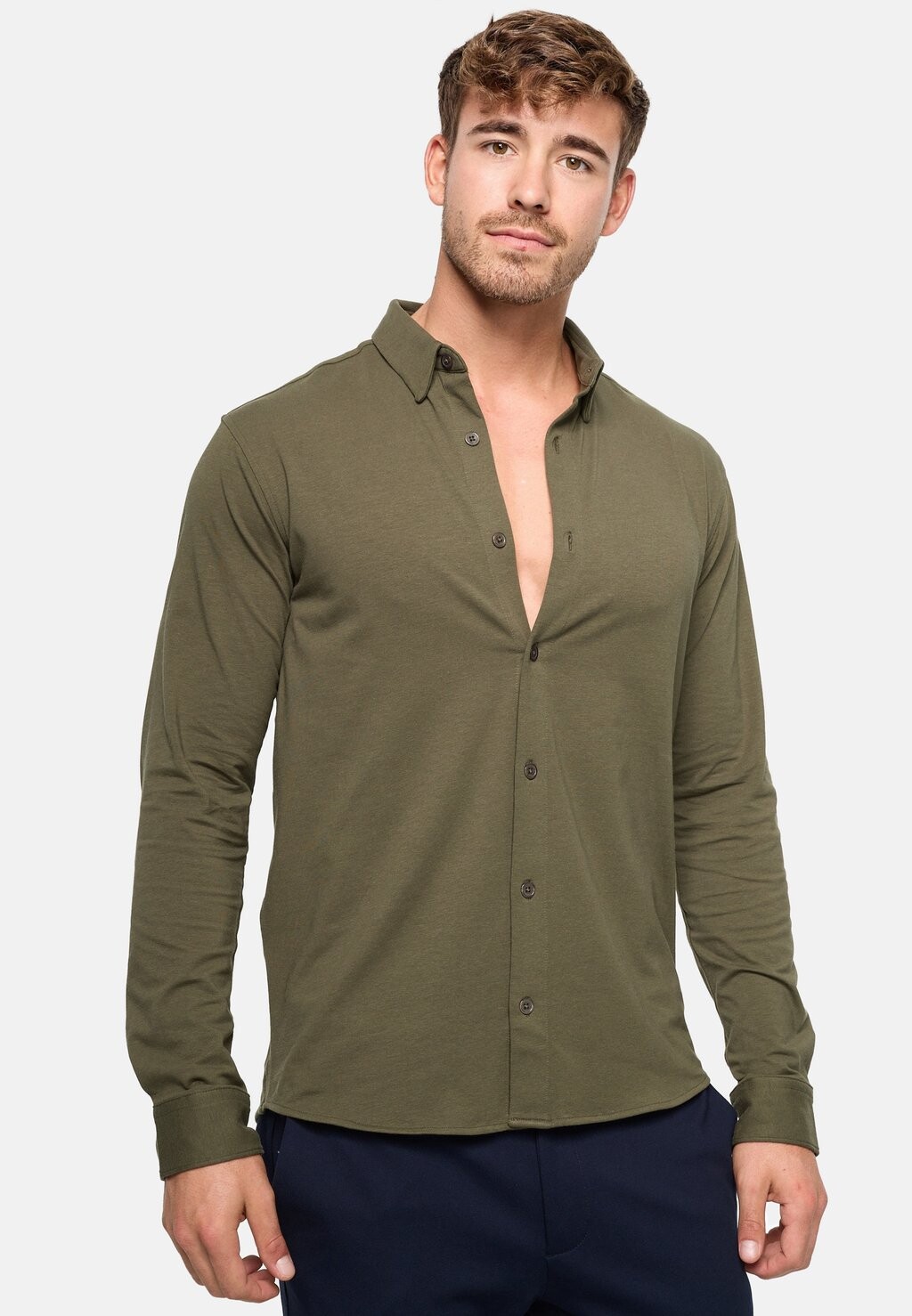 

Рубашка LANGARM THEO INDICODE JEANS, цвет army