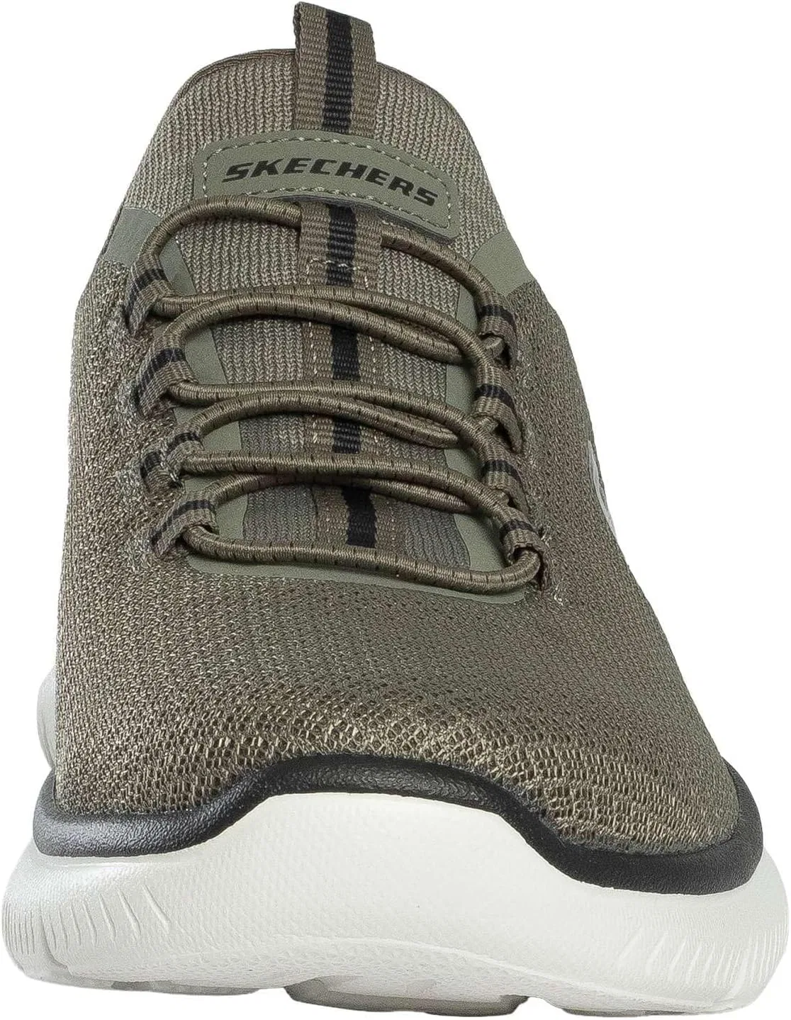 Мужские слипоны Skechers Summits High Range Trainer, оливково-черный, размер 40 EU — фото 4