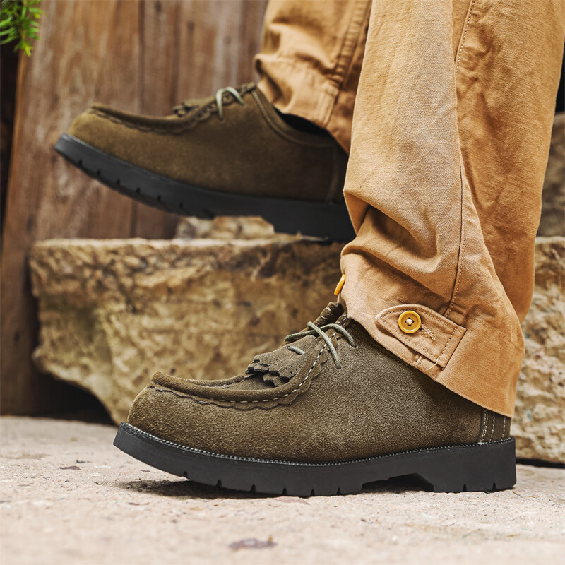 Туфли мужские Men"s Casual Men Low-Top Chi Wolf, коричневый — фото 4