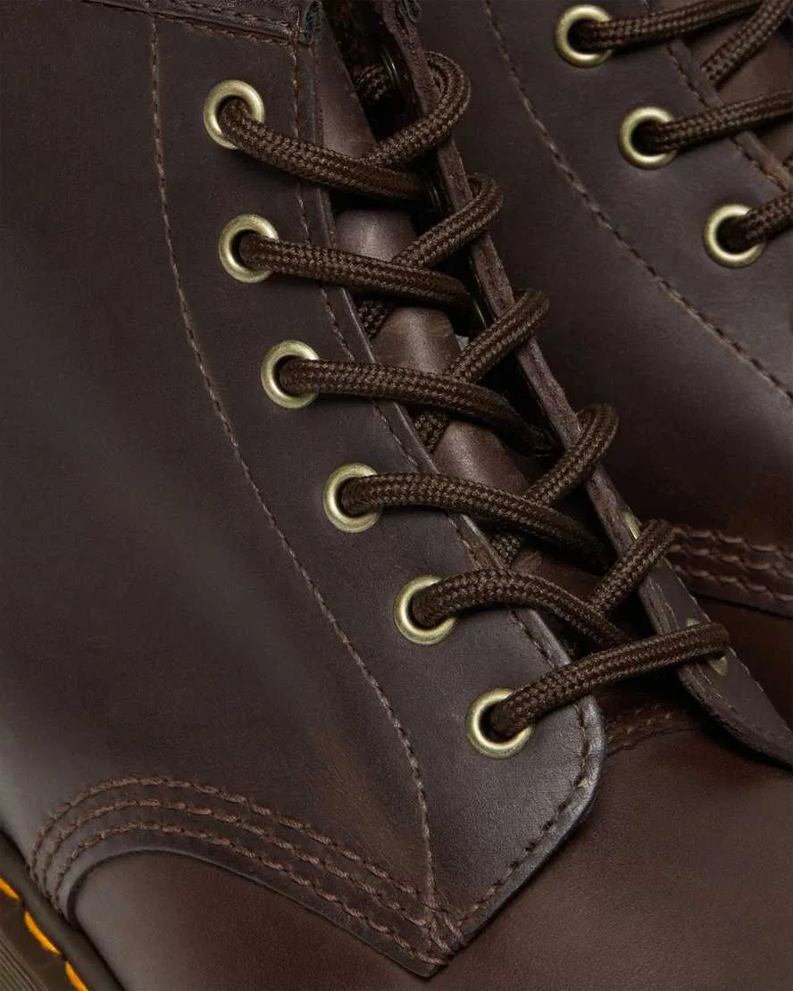 101 Кожаные ботильоны Crazy Horse Dr Martens, коричневый — фото 3