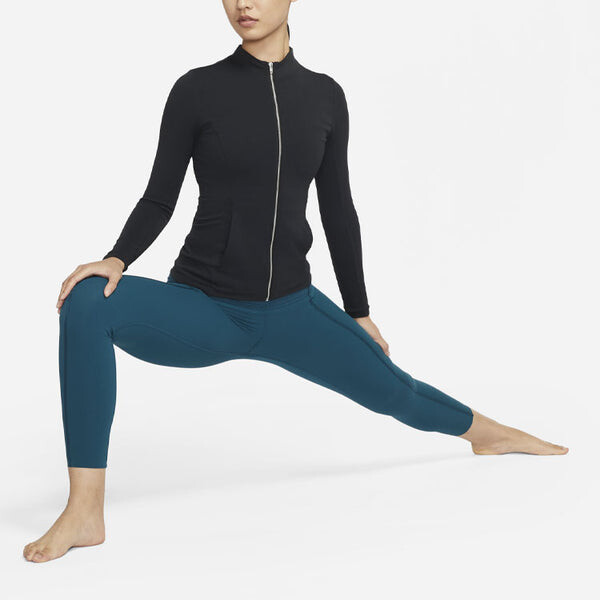 Куртка однотонная облегающая на молнии без капюшона куртка Nike, черный — фото 3