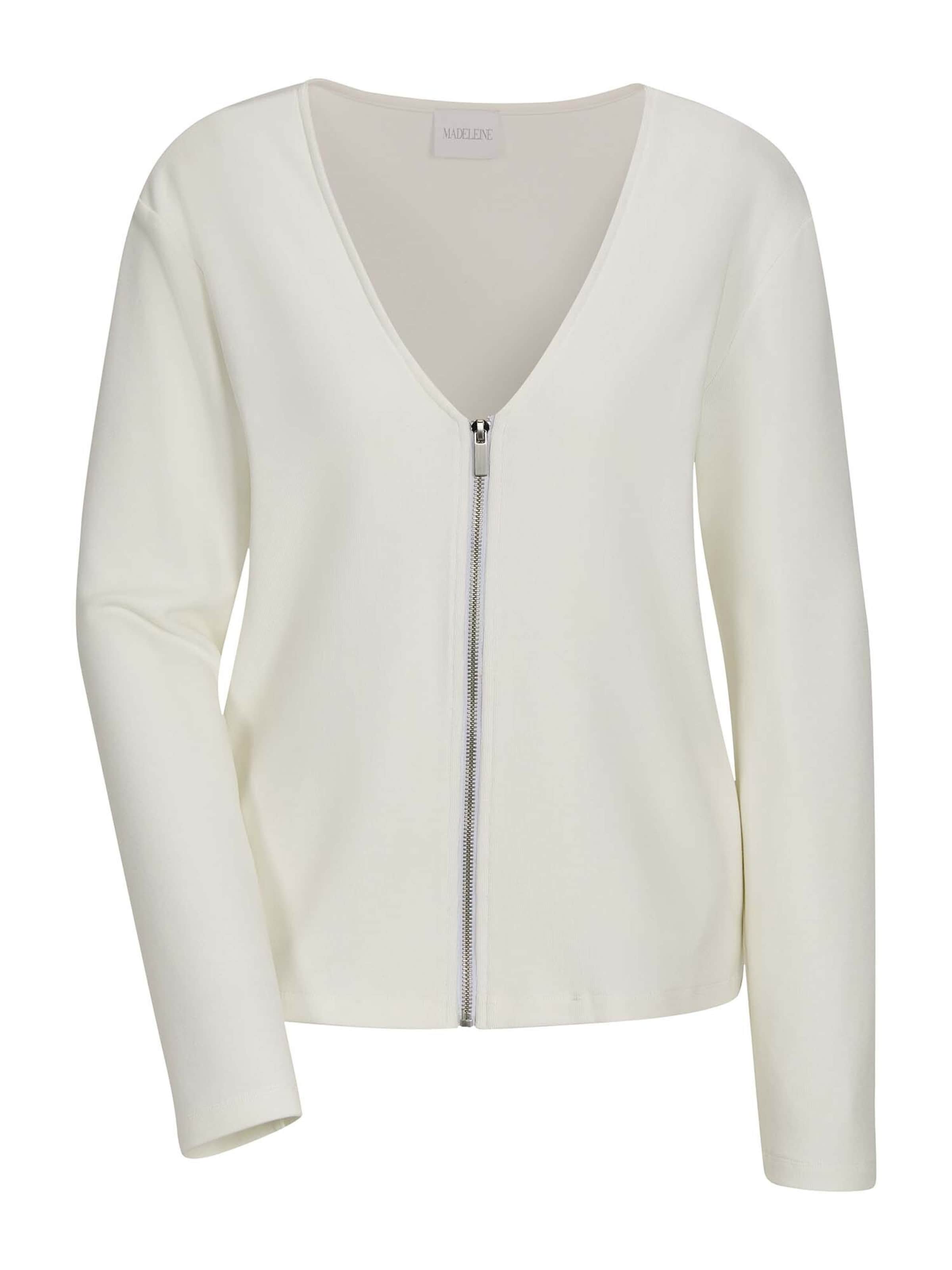 

MADELEINE Вязаный кардиган в белом цвете