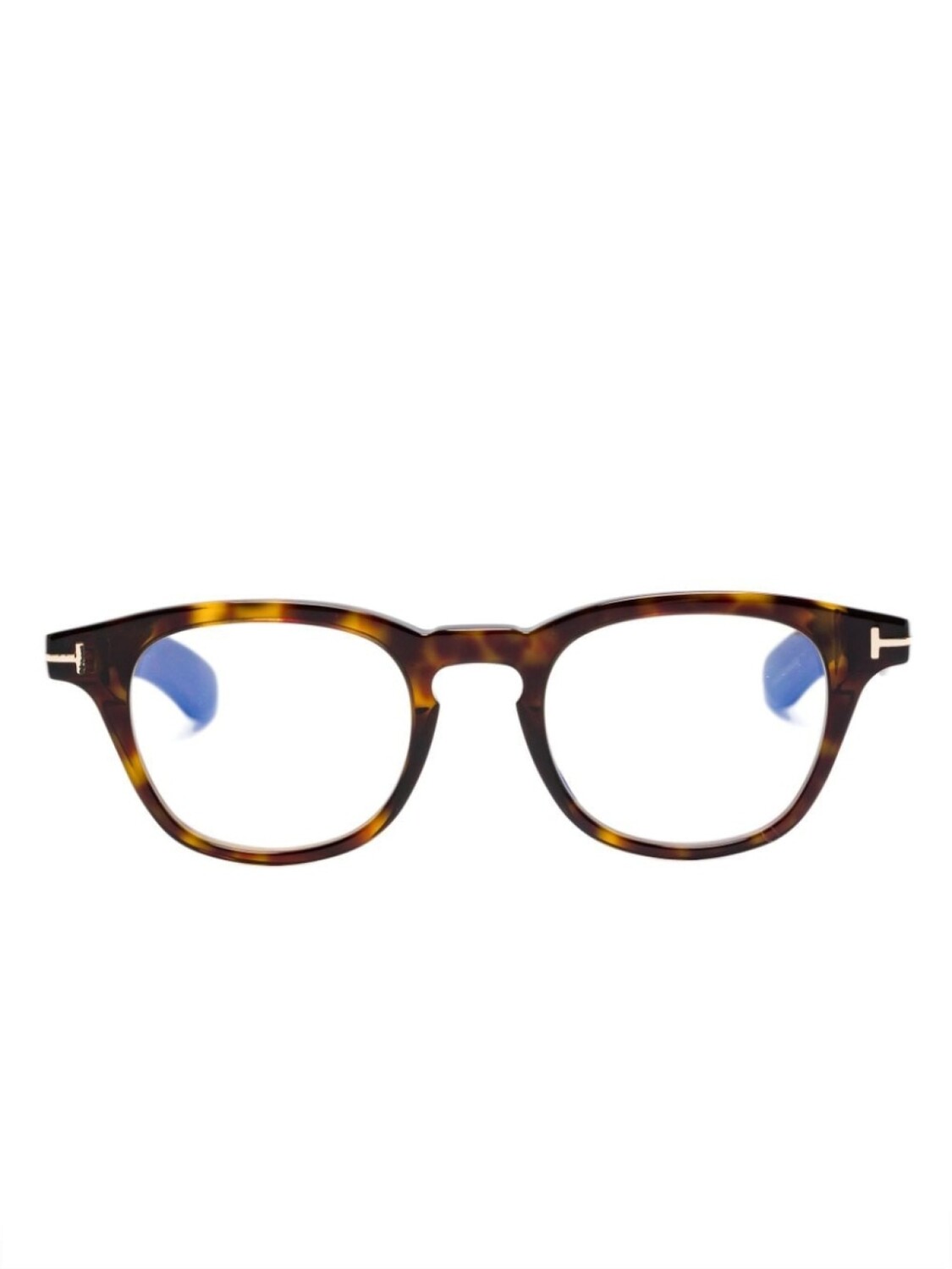 

TOM FORD Eyewear очки FT5976B 052 в круглой оправе, черный