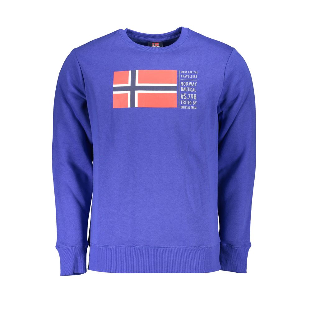 

Синий хлопковый свитер Geographical Norway