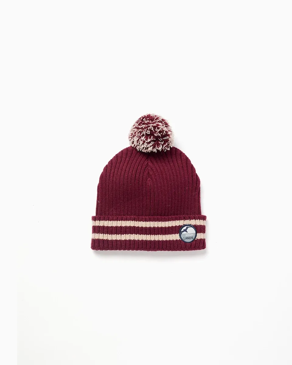 

Шапочка мальчика в рубчик с помпоном Zippy, темно-коричневый