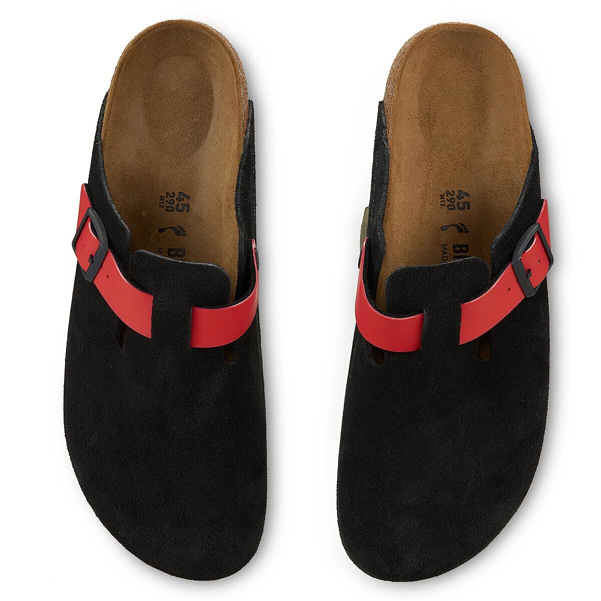 Сандалии Boston VL Birkenstock, цвет Schwarz/Weiß — фото 4