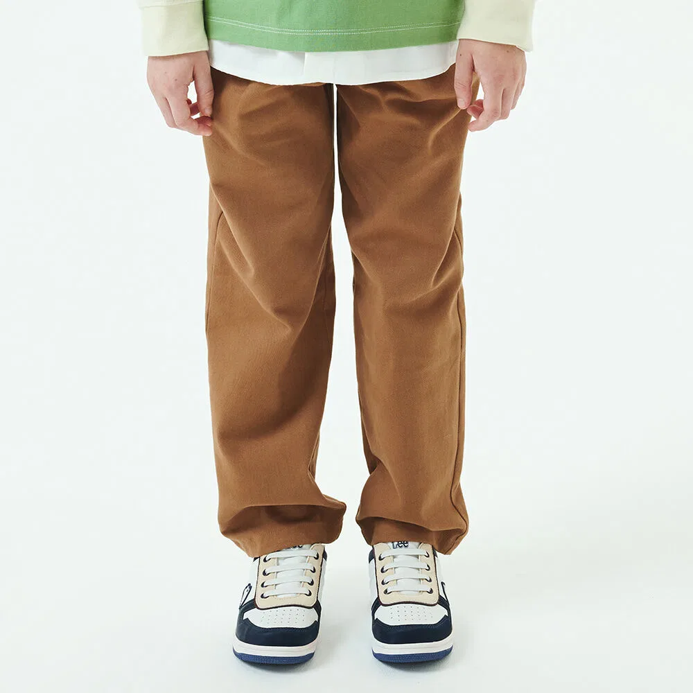 Детские стандартные тканые брюки Lee Kids, бежевые
