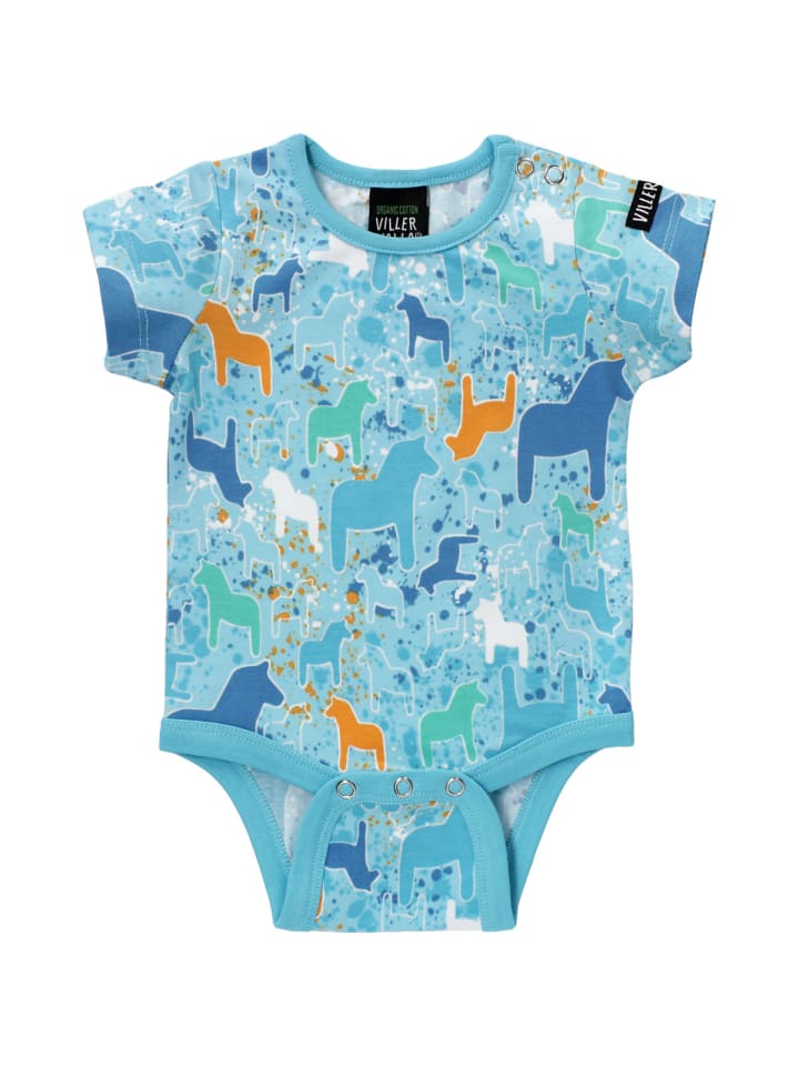 

Villervalla Боди с короткими рукавами Дала синего цвета