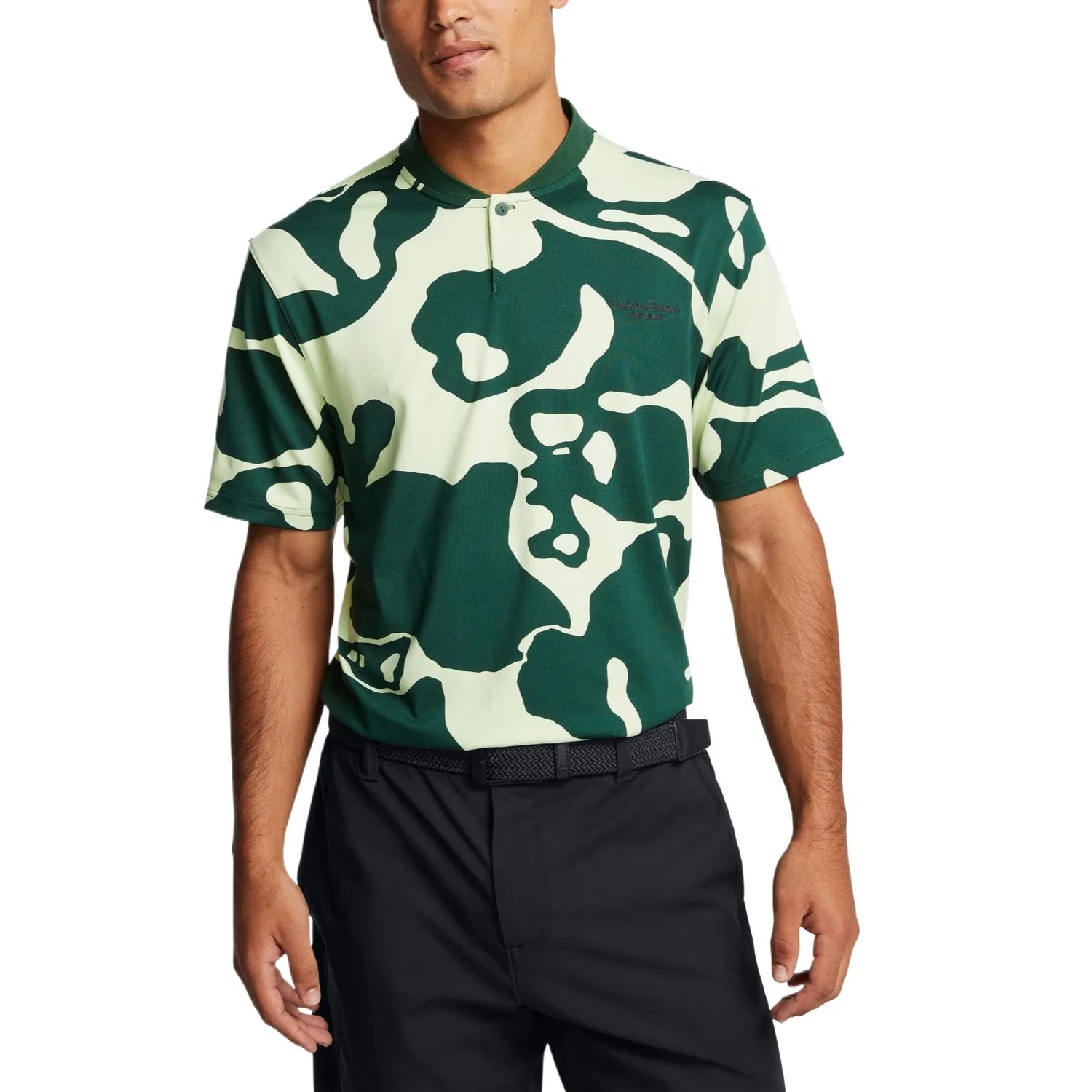 Гольф одежда мужская зеленая Under Armour