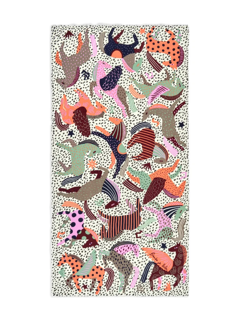 

Шарф с принтом Bimba y Lola, белый