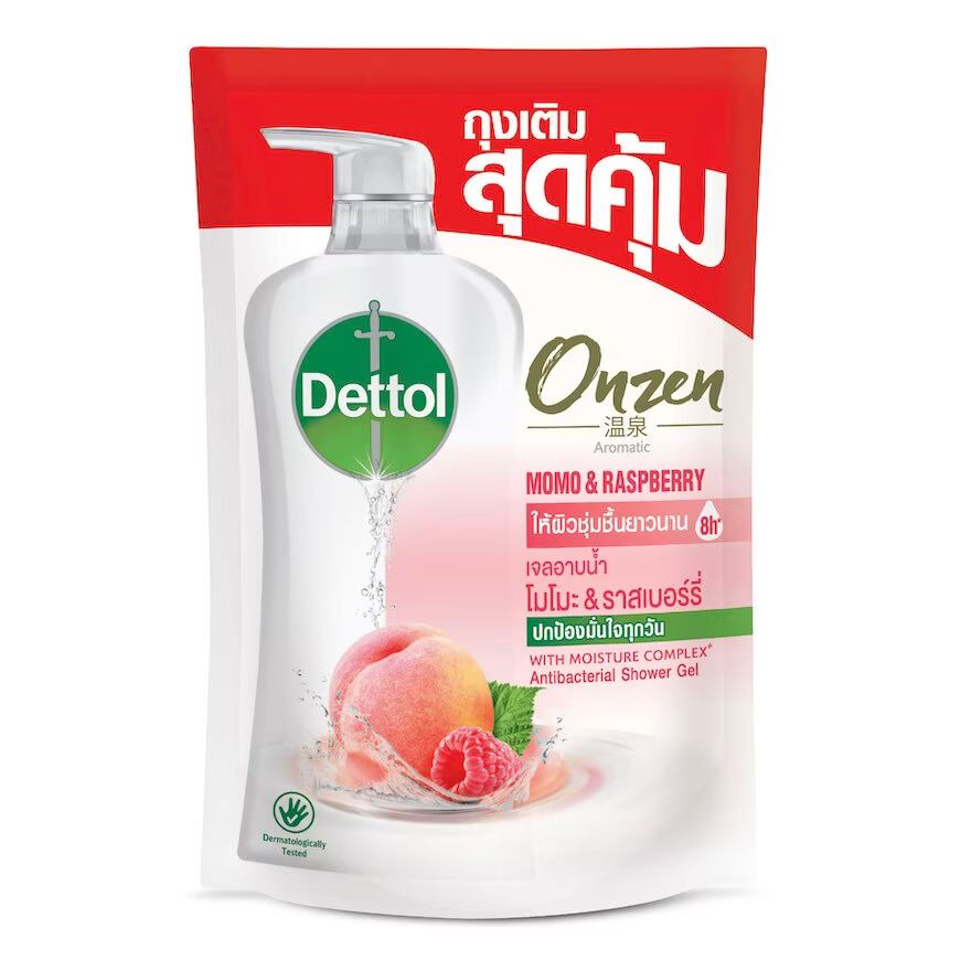 

Dettol Гель для душа Onzen Aromatic Refill 410 г, Pink