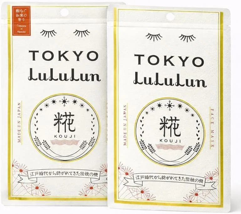 Маска для лица Lululun Tokyo Waragu Рисовая, 7 листов x 2 упаковки