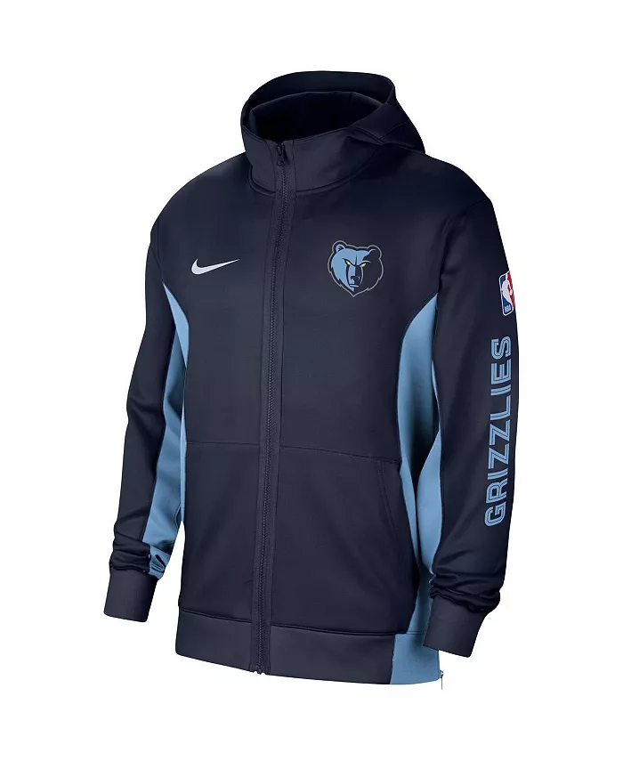 Мужская худи с молнией Memphis Grizzlies 2023/24 Authentic Showtime в синем цвете Nike — фото 3