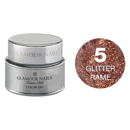 

Глянцевый гель Glamour Glitter Gel 05 - 5 мл Vip