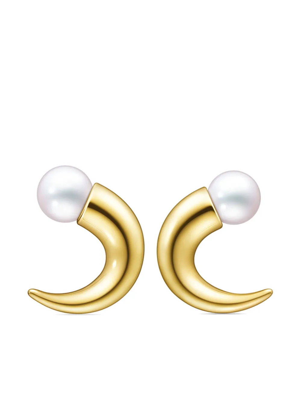 

Серьги Danger Horn из желтого золота с жемчугом TASAKI, золотой