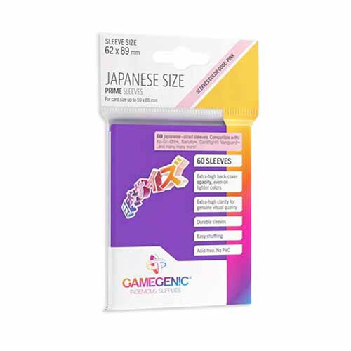 

Чехол для карточек Gamegenic Just Sleeves: Japanese Size Purple (60) Gamegenic