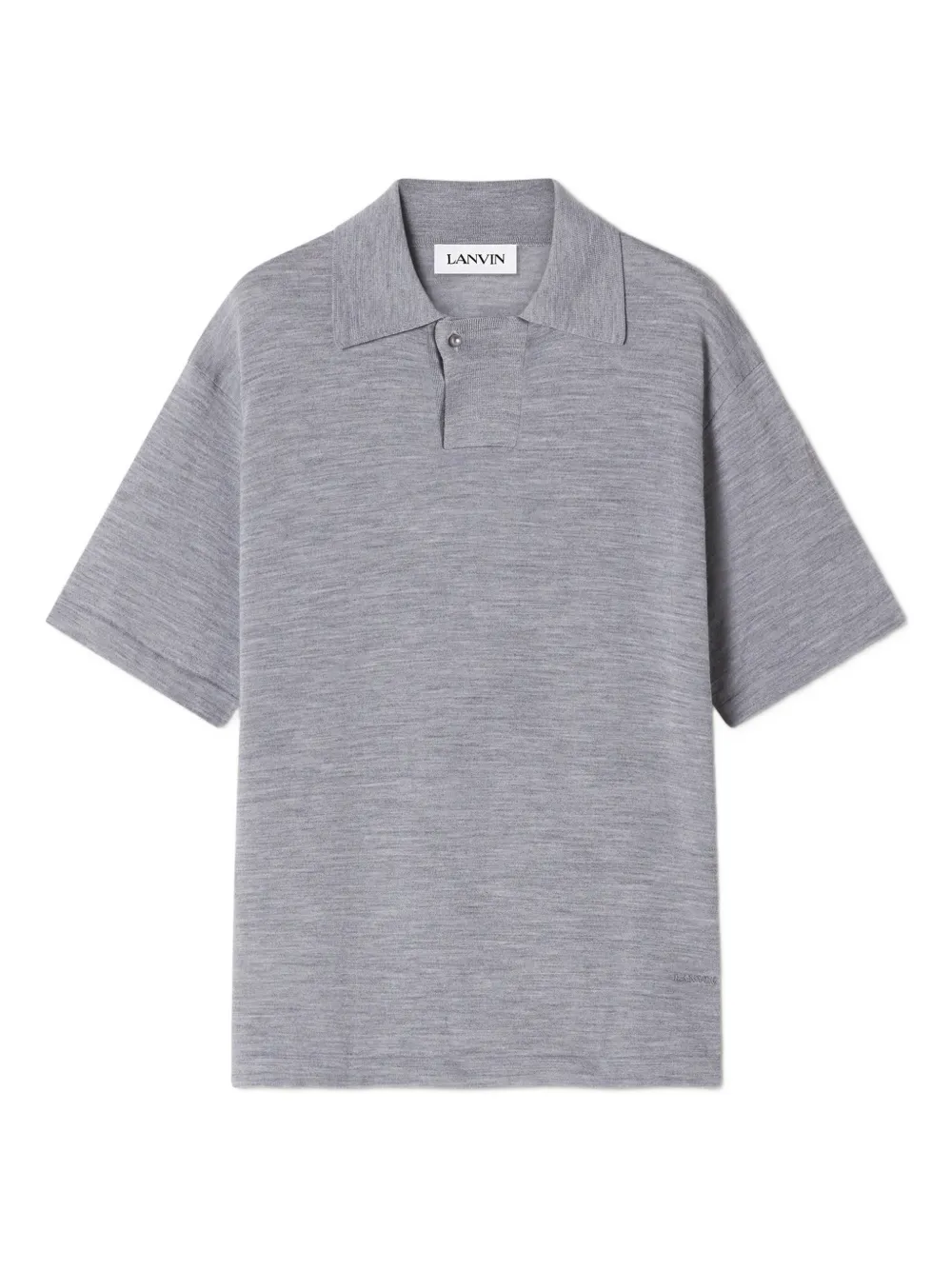 

Рубашка поло на пуговицах Lanvin, серый