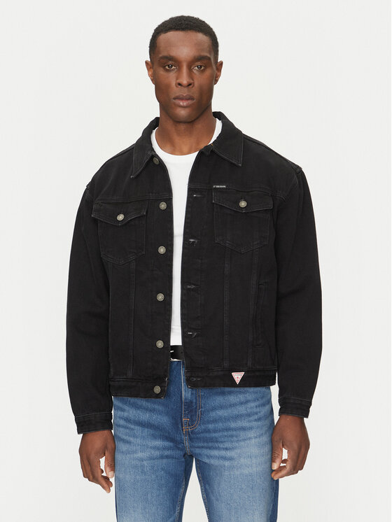 

Джинсовая куртка обычного кроя M4BN38 D5EK2 Guess Jeans, черный