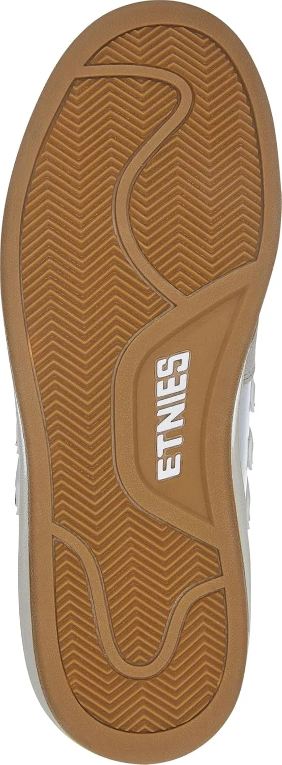Скейтбордистские кроссовки Etnies Emerson Pro Model Low-Top из вулканизированной замши, Grey White Green — фото 4