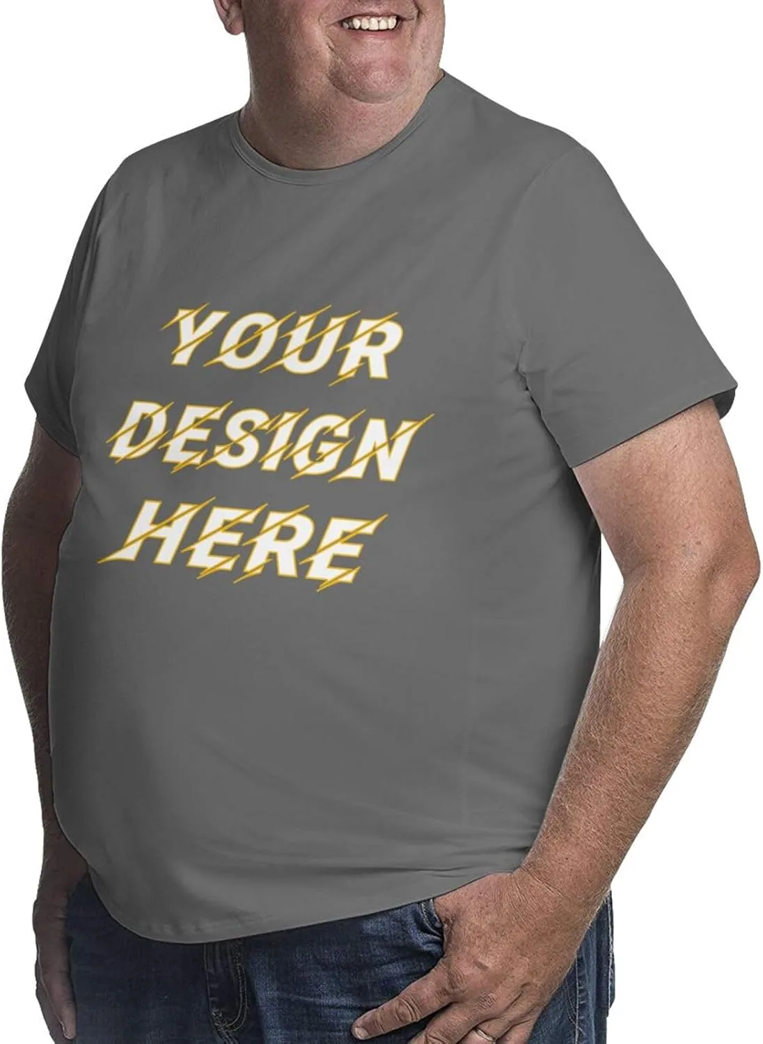 Футболка Custom T Shirts Mens Big and Tall с индивидуальным дизайном — фото 2