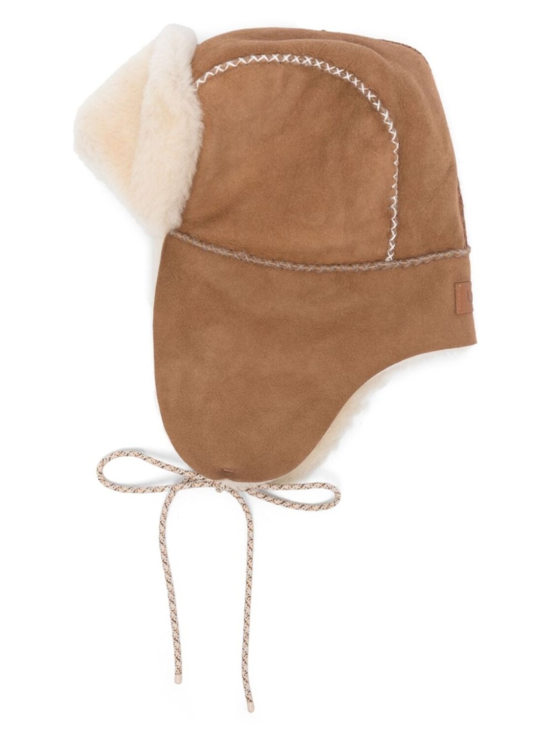 

Шапка с декоративной строчкой UGG, коричневый