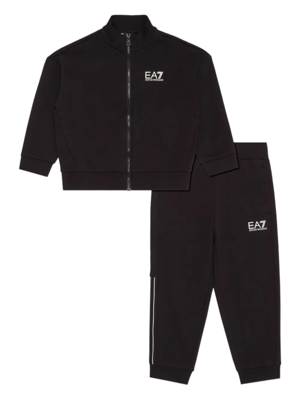 

Детский спортивный костюм с логотипом Emporio Armani Kids, черный